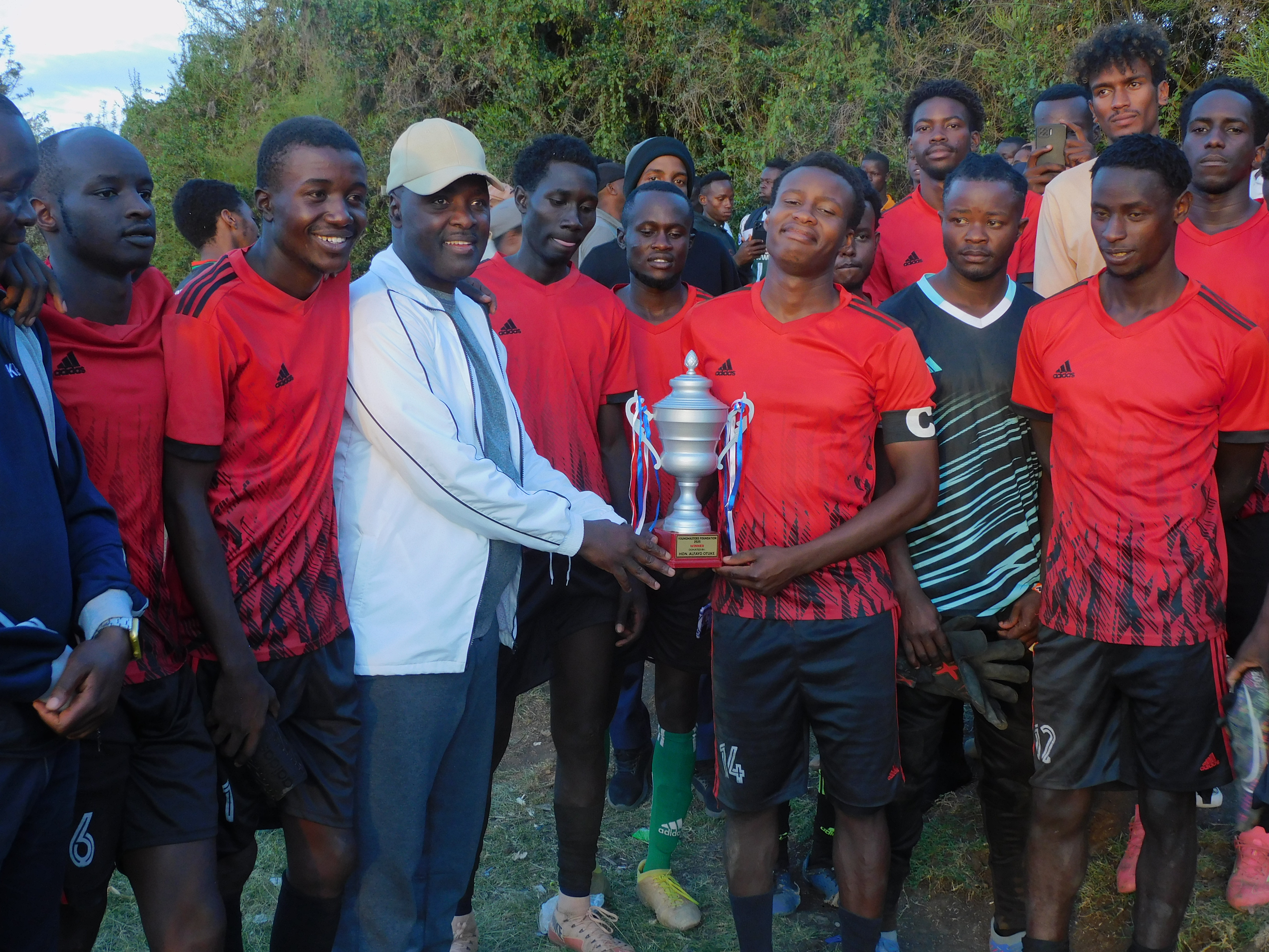 Road Safety Cup winning football team